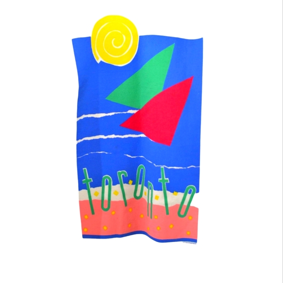 Like New Throwback OH YES TORONTO! White Crew Neck Sweater Made in Canada sz XL - Picture 2 of 7